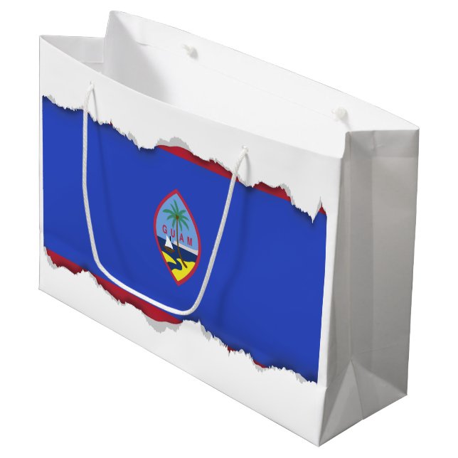 Bolsa De Regalo Grande Bandera de Guam (Angulo Anverso)