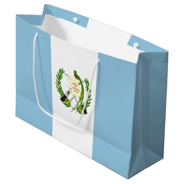 Bolsa De Regalo Grande bandera de Guatemala (Angulo Anverso)