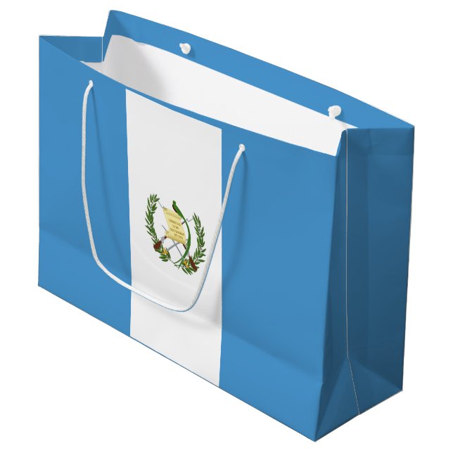 Bolsa De Regalo Grande Bandera de Guatemala (Angulo Anverso)