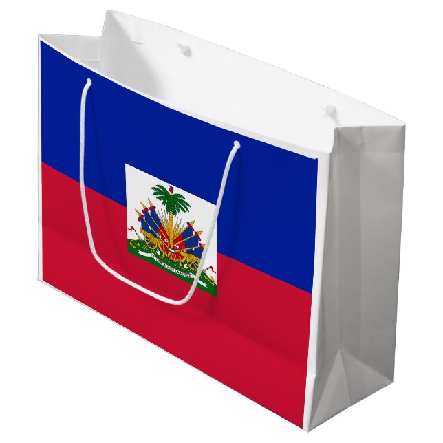 Bolsa De Regalo Grande Bandera de Haití (Angulo Anverso)