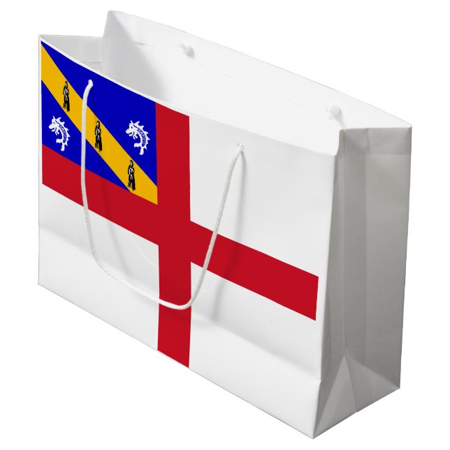 Bolsa De Regalo Grande Bandera de Herm (Angulo Anverso)