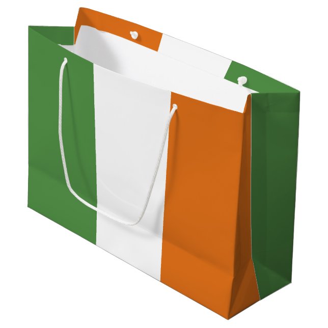 Bolsa De Regalo Grande Bandera de Irlanda (Angulo Anverso)