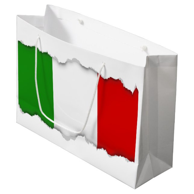 Bolsa De Regalo Grande Bandera de Italia (Angulo Anverso)