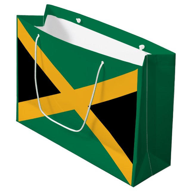 Bolsa De Regalo Grande Bandera de Jamaica (Angulo Anverso)