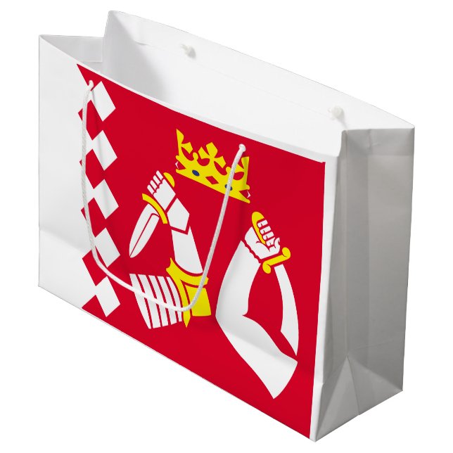 Bolsa De Regalo Grande Bandera de Karelia del Norte (Angulo Anverso)