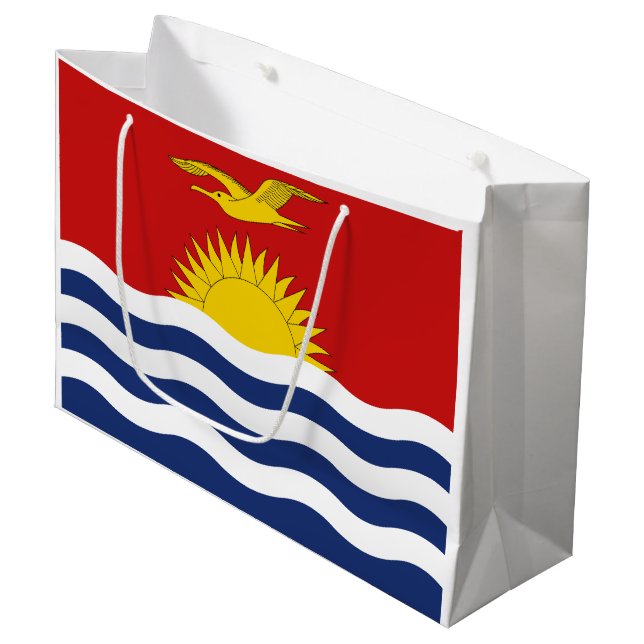 Bolsa De Regalo Grande Bandera de Kiribati (Angulo Anverso)