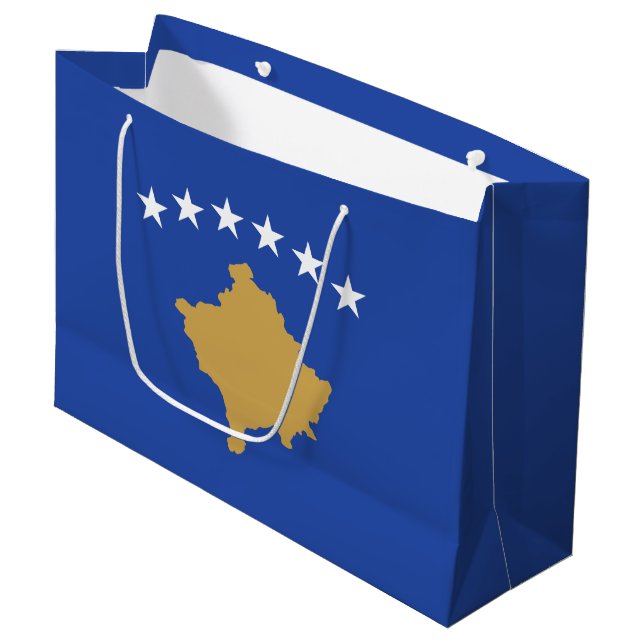Bolsa De Regalo Grande Bandera de Kosovo (Angulo Anverso)