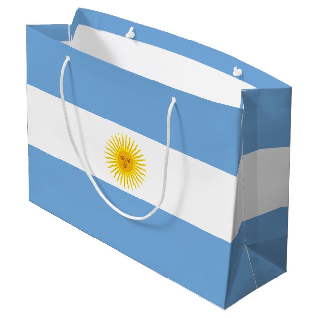 Bolsa De Regalo Grande Bandera de la Argentina (Angulo reverso)
