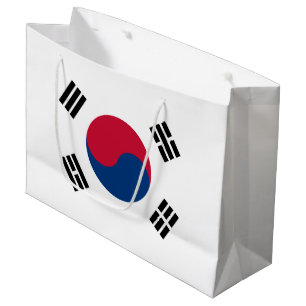 Bolsa De Regalo Grande Bandera de la Corea del Sur