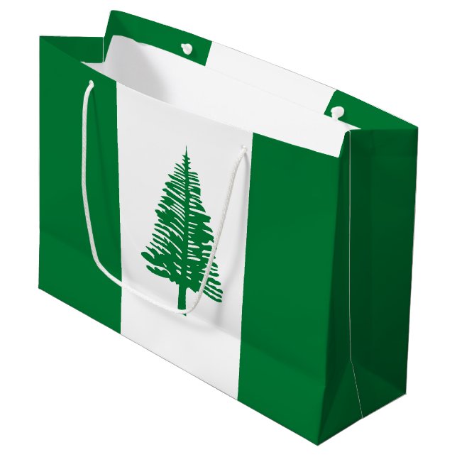 Bolsa De Regalo Grande Bandera de la isla Norfolk (Angulo Anverso)