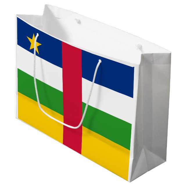 Bolsa De Regalo Grande Bandera de la República Centroafricana (Angulo Anverso)