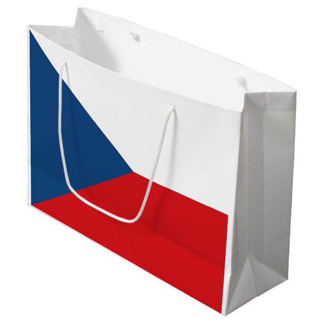 Bolsa De Regalo Grande Bandera de la República Checa (Angulo Anverso)