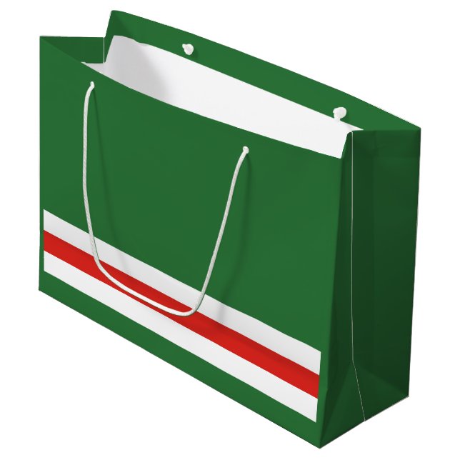 Bolsa De Regalo Grande Bandera de la República Chechena de Ichkeria (Angulo Anverso)