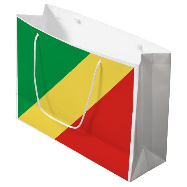 Bolsa De Regalo Grande Bandera de la República del Congo (Angulo Anverso)