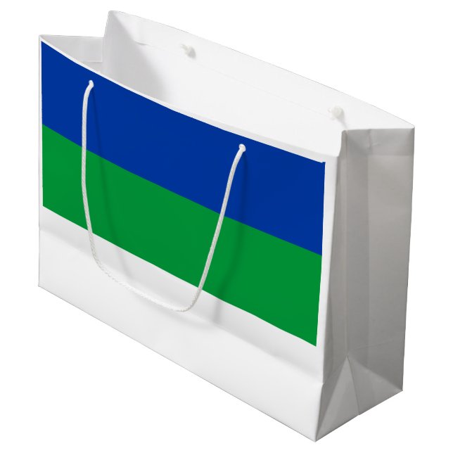 Bolsa De Regalo Grande Bandera de la República Komi (Angulo Anverso)