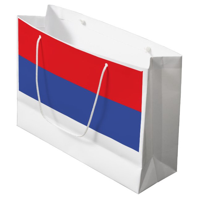 Bolsa De Regalo Grande Bandera de la República Srpska (Angulo Anverso)