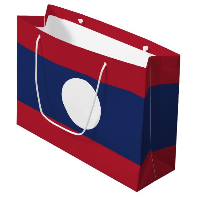 Bolsa De Regalo Grande Bandera de Laos (Angulo Anverso)