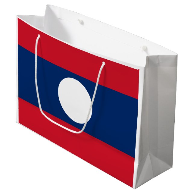 Bolsa De Regalo Grande Bandera de Laos (Angulo Anverso)
