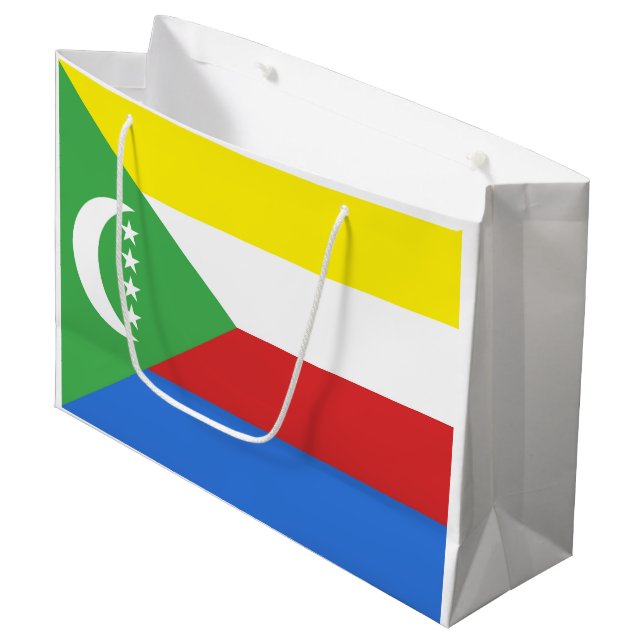 Bolsa De Regalo Grande Bandera de las Comoras (Angulo Anverso)