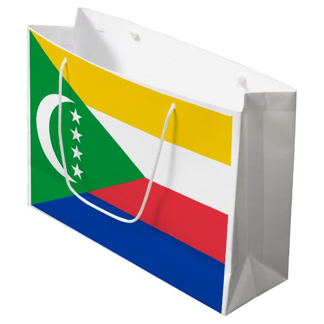 Bolsa De Regalo Grande Bandera de las Comoras (Angulo Anverso)