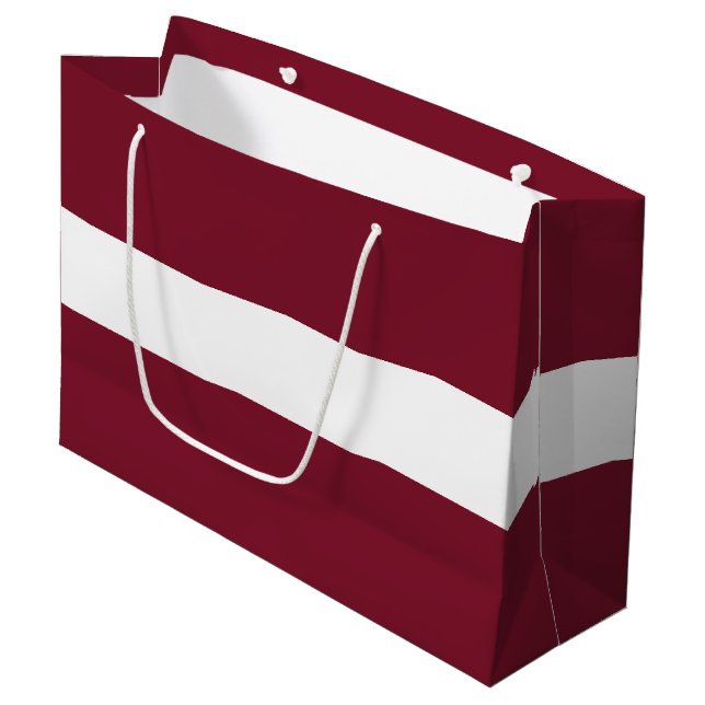 Bolsa De Regalo Grande Bandera de Letonia (Angulo Anverso)