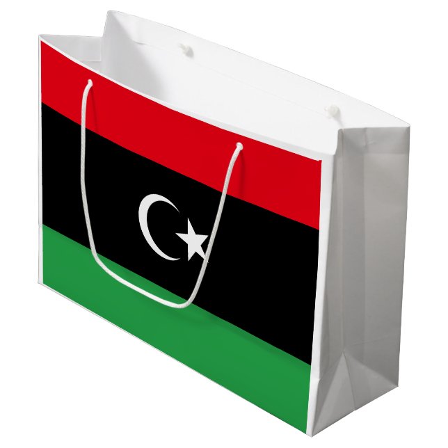 Bolsa De Regalo Grande Bandera de Libia (Angulo Anverso)