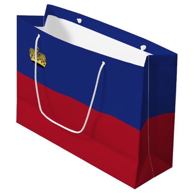 Bolsa De Regalo Grande Bandera de Liechtenstein (Angulo Anverso)