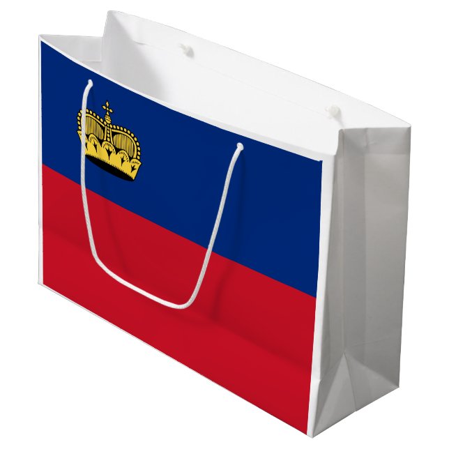 Bolsa De Regalo Grande Bandera de Liechtenstein (Angulo Anverso)