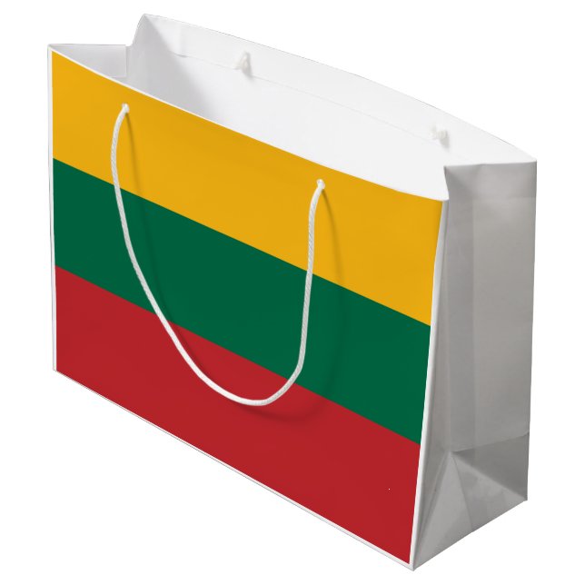 Bolsa De Regalo Grande Bandera de Lituania (Angulo reverso)