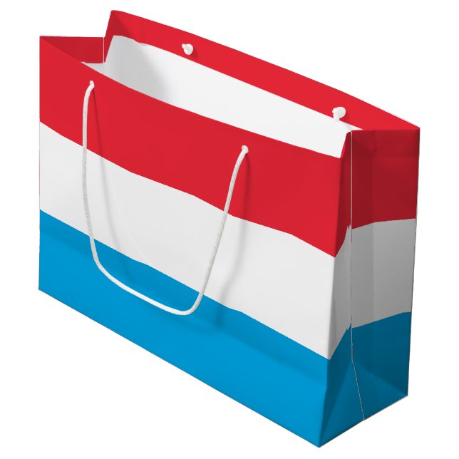 Bolsa De Regalo Grande Bandera de Luxemburgo (Angulo Anverso)