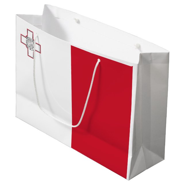 Bolsa De Regalo Grande Bandera de Malta (Angulo Anverso)