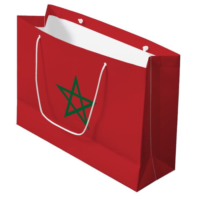 Bolsa De Regalo Grande Bandera de Marruecos (Angulo Anverso)