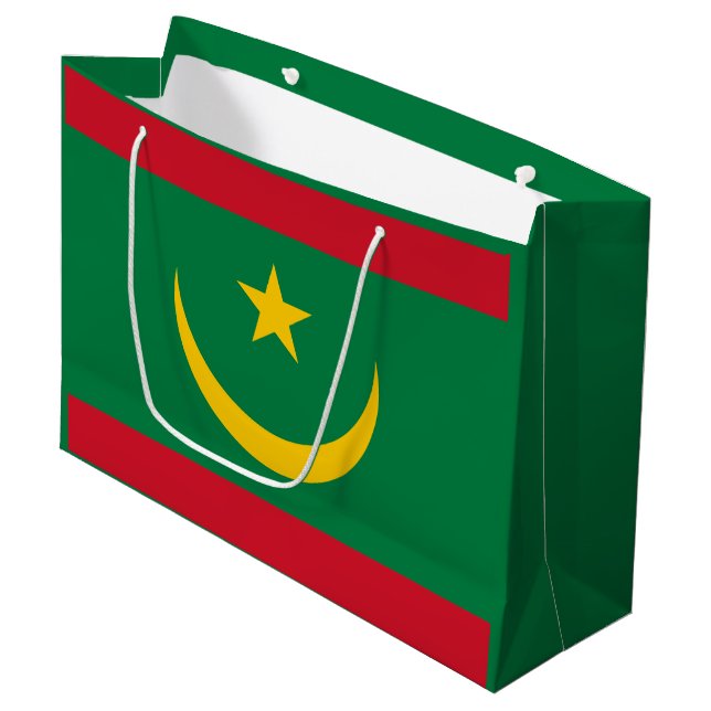 Bolsa De Regalo Grande Bandera de Mauritania (Angulo Anverso)