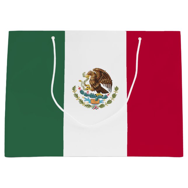 Bolsa De Regalo Grande Bandera de México (Anverso)