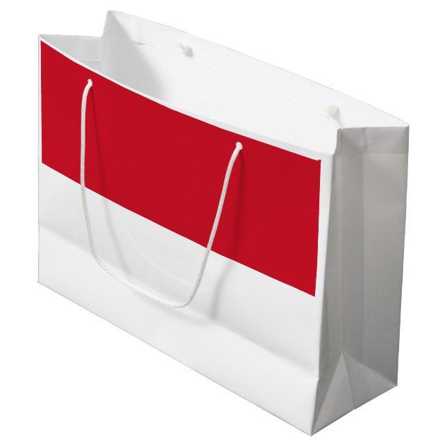 Bolsa De Regalo Grande Bandera de Mónaco (Angulo Anverso)