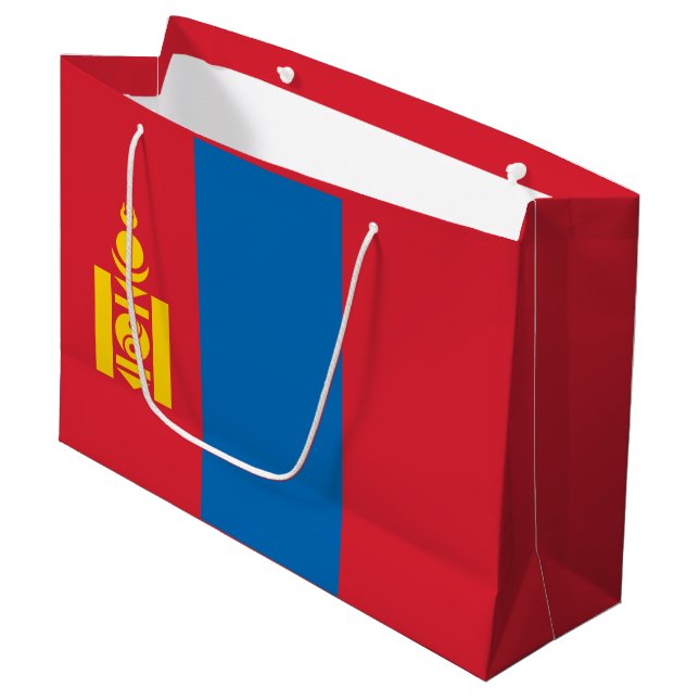 Bolsa De Regalo Grande Bandera de Mongolia (Angulo Anverso)