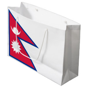 Bolsa De Regalo Grande Bandera de Nepal