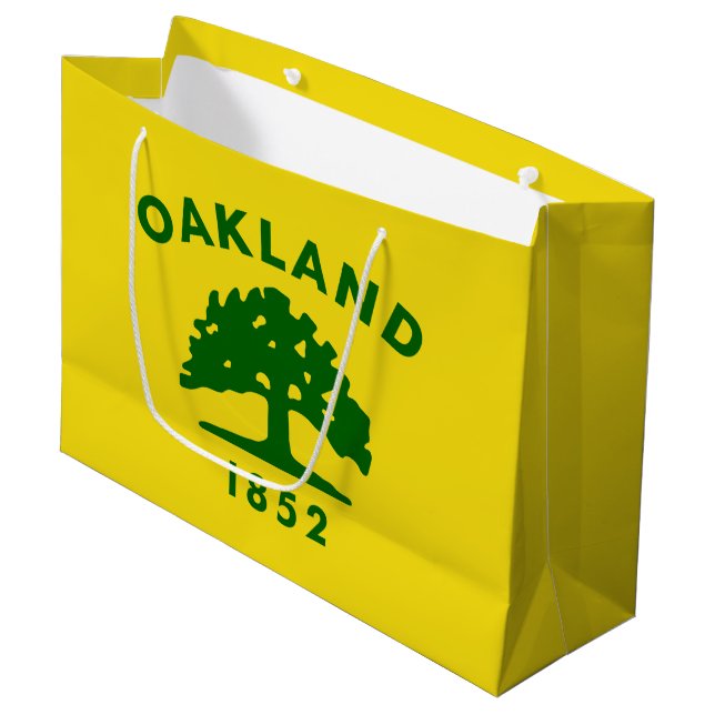 Bolsa De Regalo Grande Bandera de Oakland, California (Angulo Anverso)
