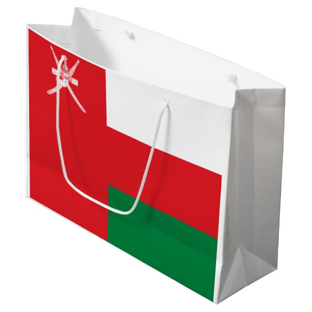 Bolsa De Regalo Grande Bandera de Omán (Angulo Anverso)