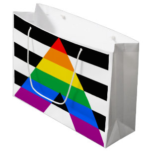Bolsa De Regalo Grande Bandera de orgullo aliado