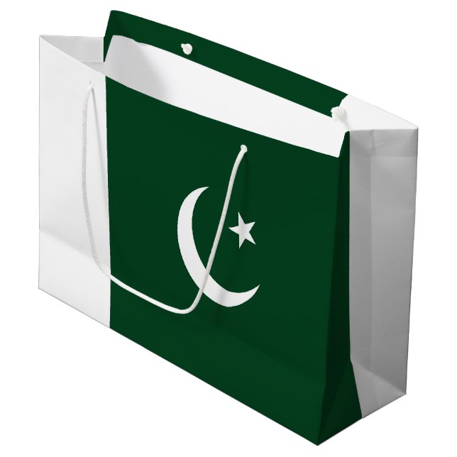 Bolsa De Regalo Grande Bandera de Pakistán (Angulo Anverso)
