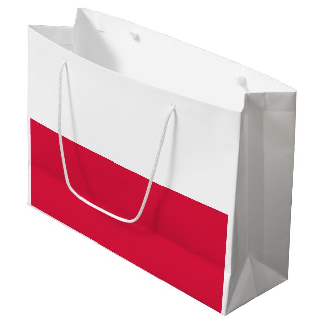 Bolsa De Regalo Grande Bandera de Polonia (Angulo Anverso)