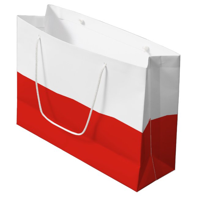 Bolsa De Regalo Grande Bandera de Polonia (Angulo Anverso)