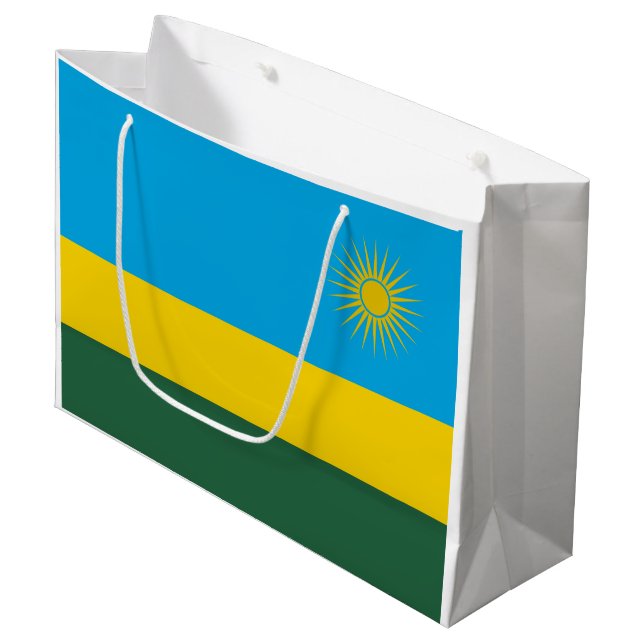 Bolsa De Regalo Grande Bandera de Ruanda (Angulo Anverso)