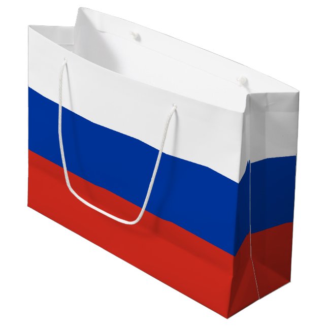 Bolsa De Regalo Grande Bandera de Rusia (Angulo Anverso)