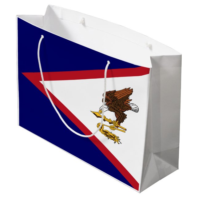 Bolsa De Regalo Grande Bandera de Samoa Americana (Angulo reverso)