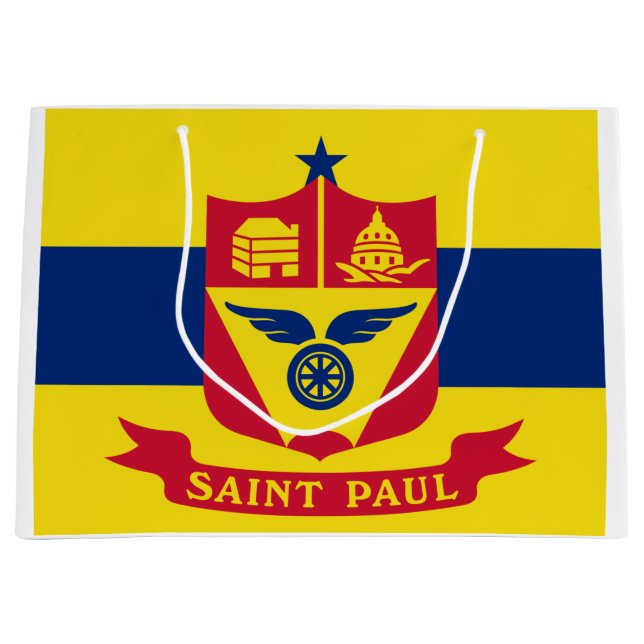 Bolsa De Regalo Grande Bandera de San Pablo (Minnesota) (Anverso)