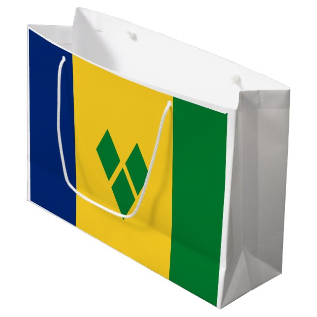 Bolsa De Regalo Grande Bandera de San Vicente (Angulo Anverso)