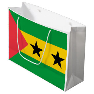 Bolsa De Regalo Grande Bandera de Santo Tomé y Príncipe