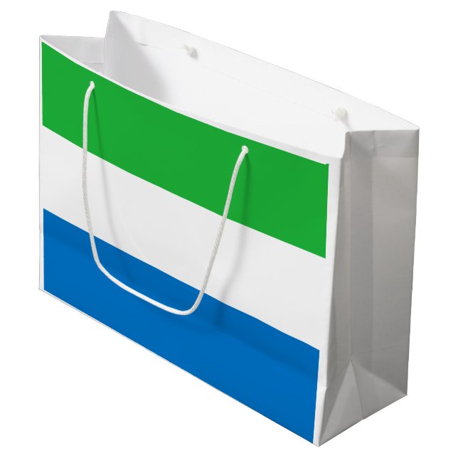 Bolsa De Regalo Grande Bandera de Sierra Leona (Angulo Anverso)